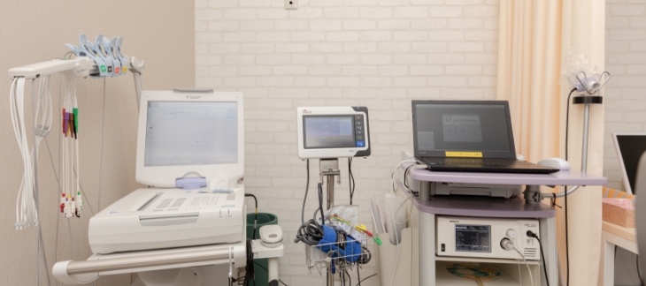 充実した検査機器